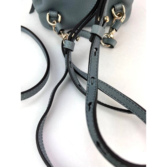 Chloe Blue Faye Mini Suede and Leather Backpack Bag main image 7